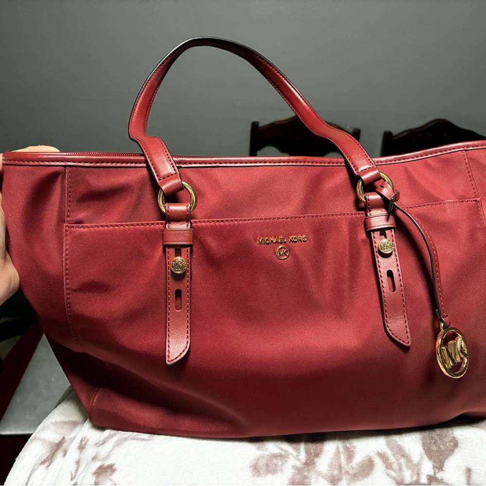 Michael Kors Red Tote Bag